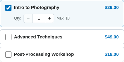 Multi-Select Options